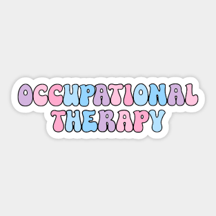 OT Bubble Letters Pastel Sticker